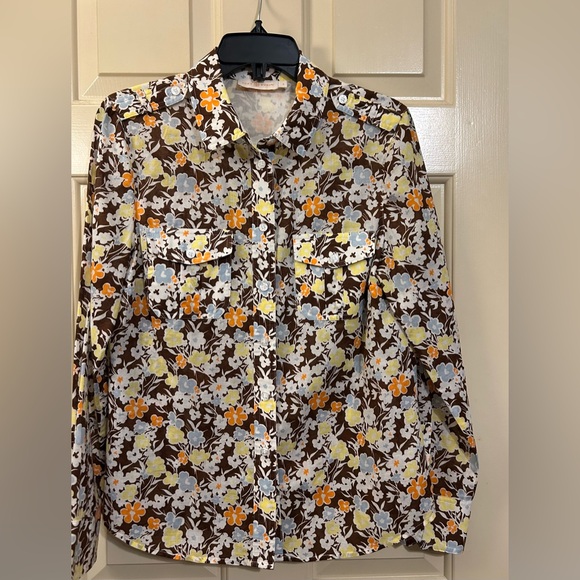 Tory Burch Brigitte Floral Print Pleated Skirt and Top - Picture 5 of 12